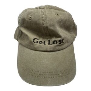Get Lost Hat‎ Adjustable Green One Size Fits All